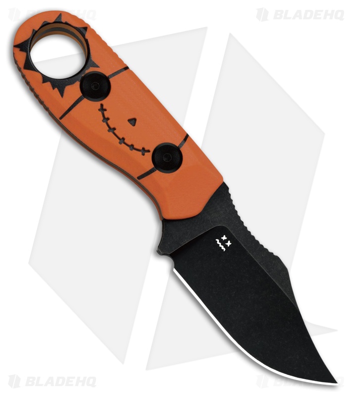 Kizer Beaver Fixed Blade Knife Orange G-10 Halloween