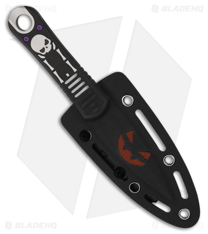 Kizer Hidden Agenda Fixed Blade Knife Black G-10 Halloween (3.5" Black)