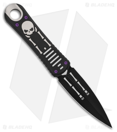 Kizer Hidden Agenda Fixed Blade Knife Black G-10 Halloween (3.5" Black)
