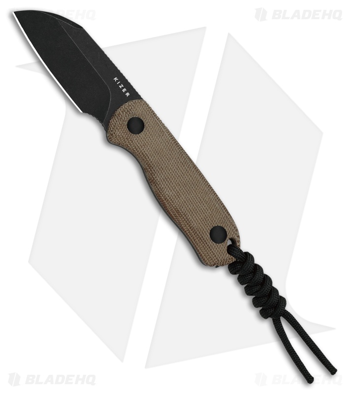 Kizer Drop Bear Sheepsfoot | Ultrex Micarta | Black SW