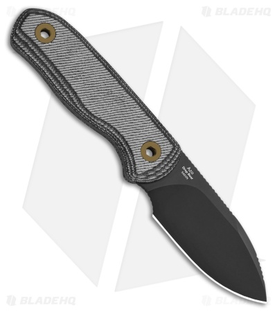 Kizer Drop Bear Drop Point Fixed Blade Knife Micarta (2.6" Black) 1094A4