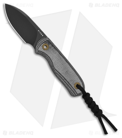 Kizer Drop Bear Drop Point Fixed Blade Knife Micarta (2.6" Black) 1094A4
