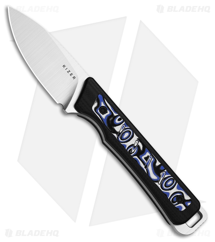 Kizer Cutlery Whiskey Jack Fixed Blade Knife G-10/Vortex Micarta (2.1" Satin)