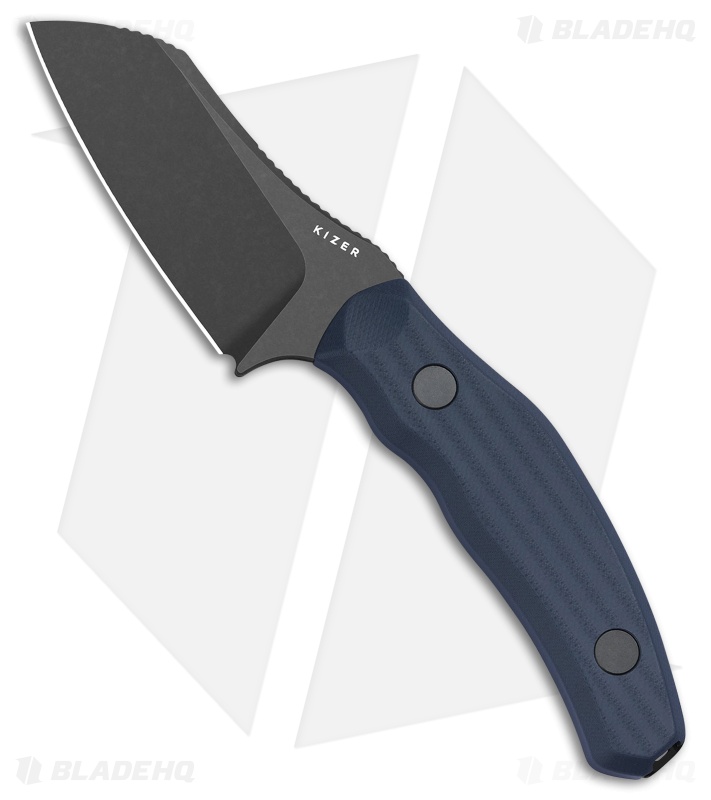 Kizer Bulldog Fixed Blade Knife | Gray/Blue G-10 | Gray SW
