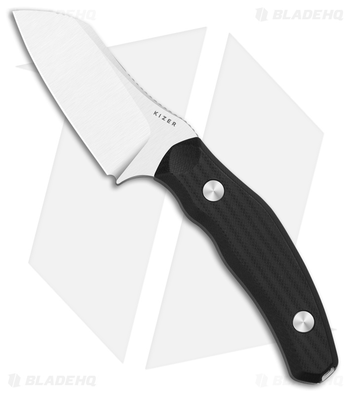 Kizer Bulldog Fixed Blade Knife | Black G-10 | Satin