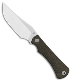 Kizer Kizer Field Guide Fixed Blade Knife Brown Norplex Ultrex Micarta (3.72" Satin) - $64.97 at Blade HQ