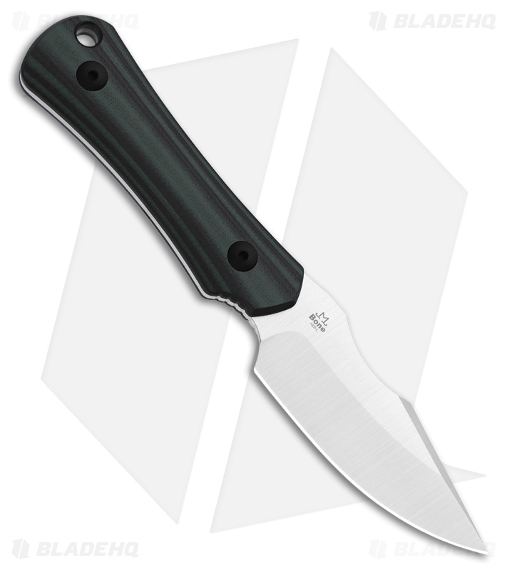 Kizer Cutlery Bone Fixed Blade Knife Green/Black G-10 (3.2" Satin AEB-L)