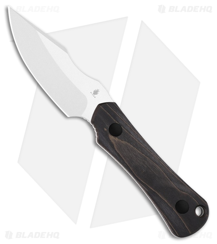 Kizer Cutlery Bone Fixed Blade Knife Stabilized Wood (3.2" Satin AEB-L)