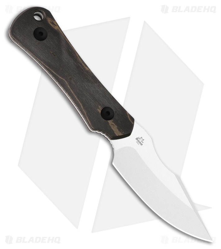 Kizer Cutlery Bone Fixed Blade Knife Stabilized Wood (3.2" Satin AEB-L)