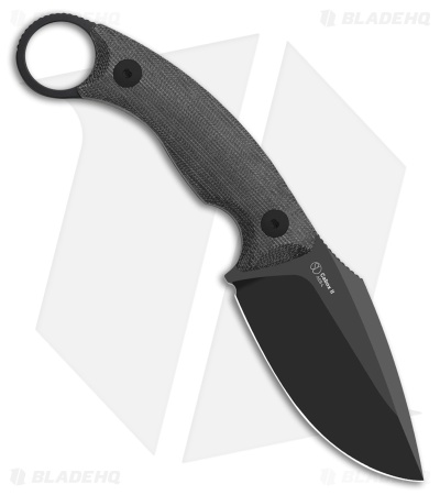 Kizer Cutlery Cabox II Fixed Blade Knife Micarta (3.6" Black PVD)