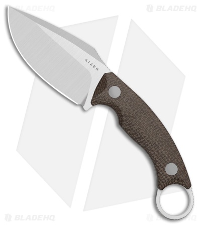 Kizer Cutlery Cabox II Fixed Blade Knife Micarta (3.6" Satin)