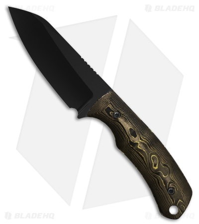 Kizer Field Mouse Fixed Blade knife FatCarbon Camo Gold (2.75" Black) 1135A1