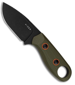 Kizer Beaver Fixed Blade Knife Olive Green G-10 (2.75&quot; Black SW) 1078A1 | 223077