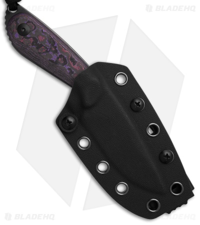 Kizer Buddy Fixed Blade Knife Fatcarbon Purple Haze