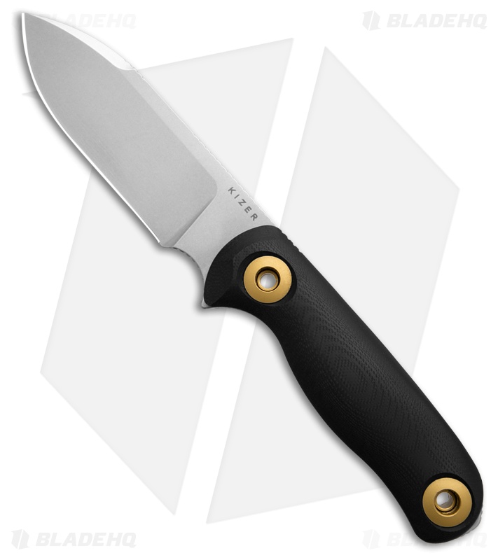 Kizer Drop Bear 3 Fixed Blade Knife G-10 (3.8" Stonewash) 1101A1