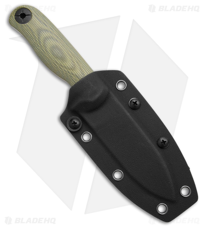 Kizer Drop Bear 3 Fixed Blade Knife Micarta (3.8" Stonewash) 1101A2