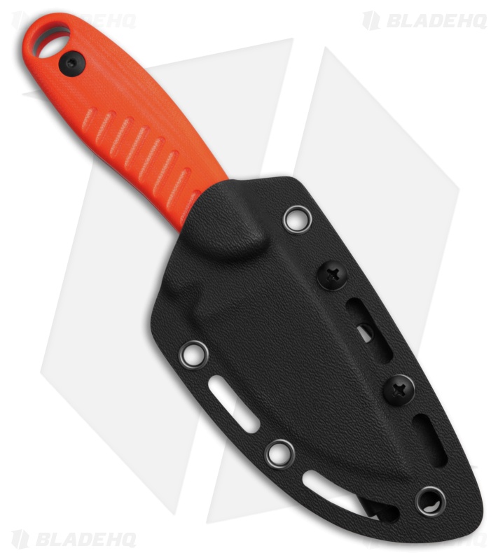 Kizer Hare Fixed Blade Knife Orange G-10 Black 1077A1