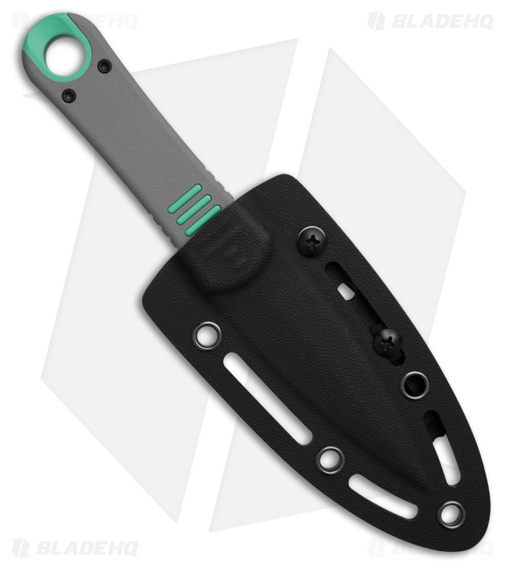 Kizer Hidden Agenda Fixed Blade Knife Blue/Gray G-10 (3.5" Black PVD) 1083A3
