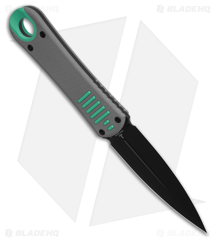 Kizer Hidden Agenda Fixed Blade Knife Blue/Gray G-10 (3.5" Black PVD) 1083A3