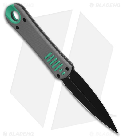 Kizer Hidden Agenda Fixed Blade Knife Blue/Gray G-10 (3.5" Black PVD) 1083A3