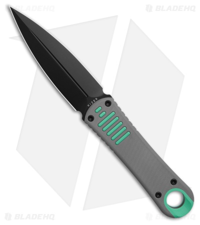 Kizer Hidden Agenda Fixed Blade Knife Blue/Gray G-10 (3.5" Black PVD) 1083A3