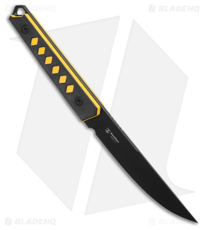 Kizer Kwaiken Fixed Blade Knife Black/Yellow G-10