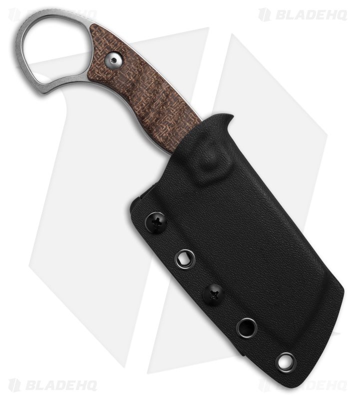 Kizer Little Rhino Fixed Blade Knife Burlap Micarta SW