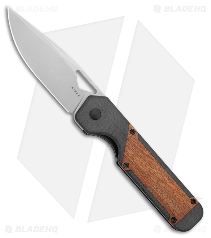 Kizer Militaw Pocket Knife Black G-10 Mkuruti Inlay