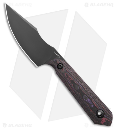 Kizer Mini Harpoon Fixed Blade Knife FatCarbon (3" DLC) 1040S9