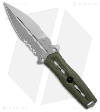 Kizer NORCROSS Fixed Blade Knife Olive Green G-10 ZX-FB01A4