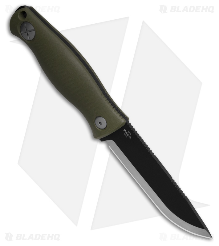 Kizer Polaris Fixed Blade Knife Green G-10 Black