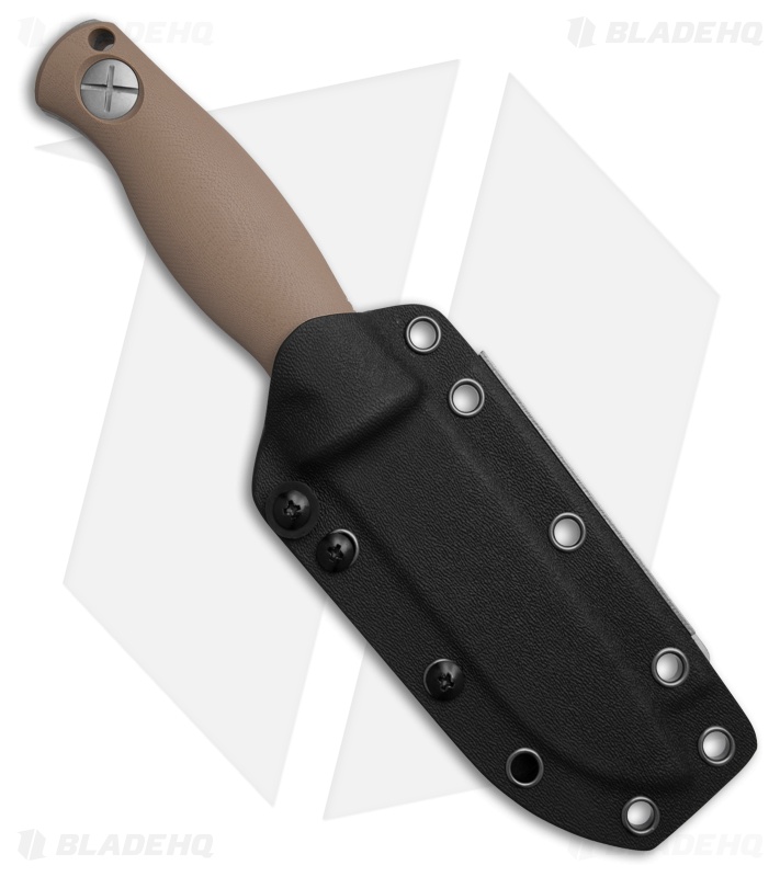 Kizer Polaris Fixed Blade Tan G-10 Drop Point Black 1095