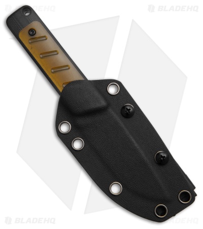 Kizer Smolt Fixed Blade Knife Black G-10 + PEI (2.9" Black)