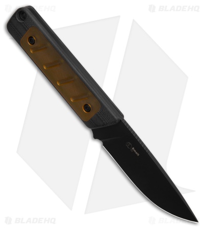 Kizer Smolt Fixed Blade Knife Black G-10 + PEI (2.9" Black)