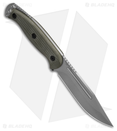 Kizer Ursa Major Fixed Blade Knife Olive Green G-10 (4.4" Satin AEB-L) 1082A2