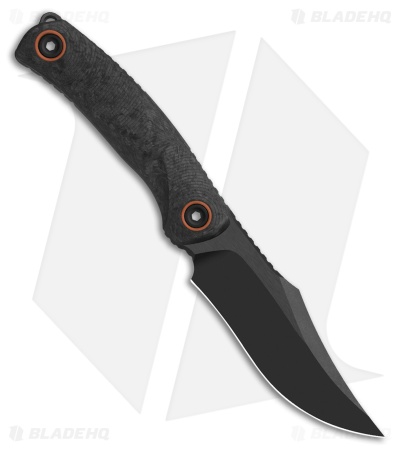 Kizer Cutlery Pioneer Fixed Blade Knife Carbon Fiber/G-10 (4.21" Matte DLC)