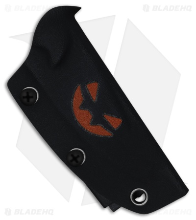 Kizer Maverick Customs Harpoon Mini Fixed Blade Knife PEI Pumpkin (Black)