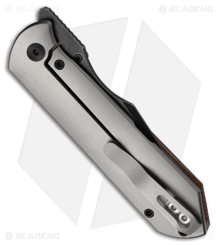 Kizer Maverick Customs Harpoon Fold | Micarta/Ti | 3 Layer Composite