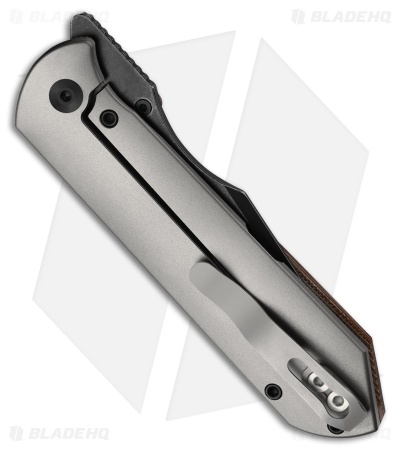 Kizer Maverick Customs Harpoon Fold Frame Lock Knife Norplex Micarta/Ti (3.4"AW)