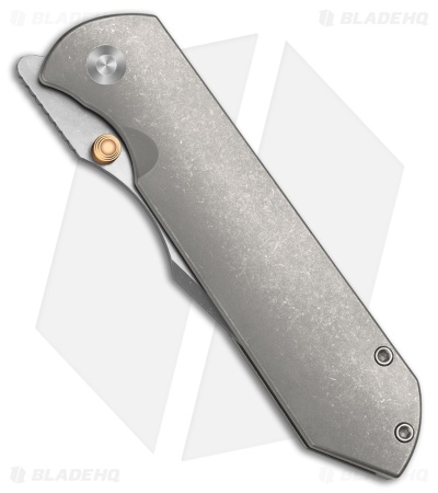Kizer Maverick Customs Harpoon Fold Frame Lock Knife Ti (3.4" SW/Brushed/DLC)
