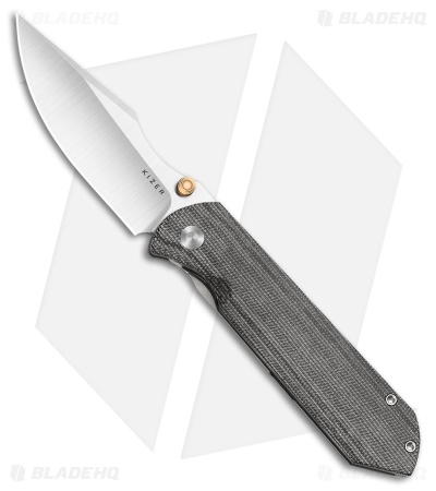 Kizer Maverick Customs Harpoon Fold | Micarta/Ti | Satin