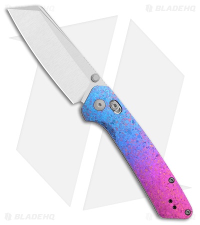 Kizer Cutlery Madrac CL AirTi Clutch Lock Knife Crystallized Ti (3" Satin)