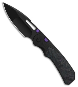 Kizer Durandal Button Liner Lock Knife BLK Al/FatCarbon Dark Matter (3.45" PVD)