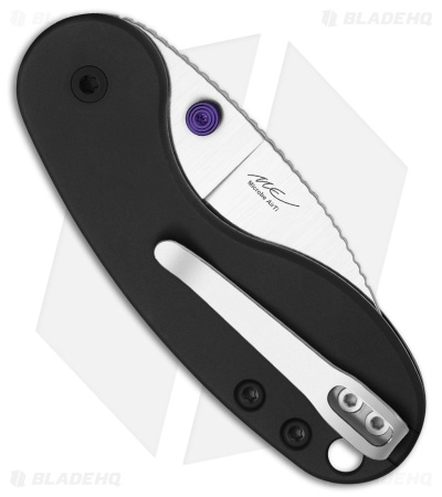 Kizer Microbe DSJ AirTi Detent Slip Joint Knife Black Aluminum (2.2" Satin)