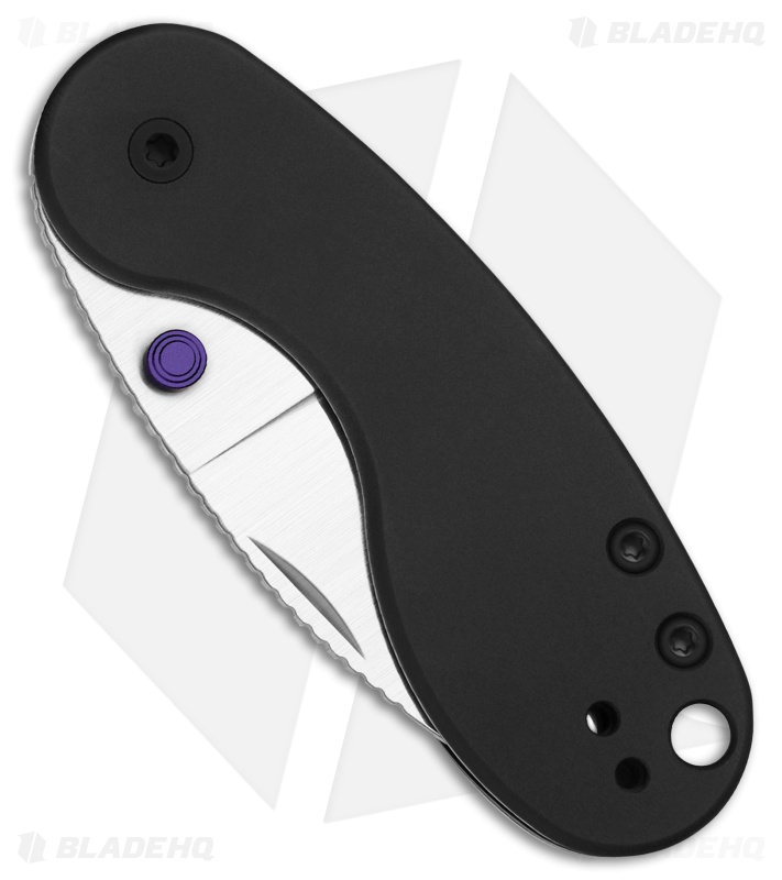 Kizer Microbe DSJ AirTi Detent Slip Joint Knife Black Aluminum (2.2" Satin)