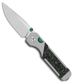 Kizer Militaw Button Liner Lock Knife Al/FatCarbon Jungle Wear (3.4" Satin)