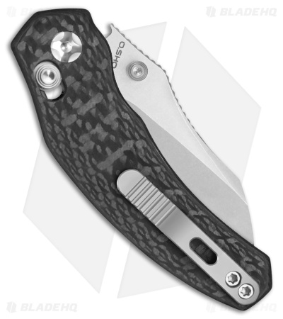 Kizer Mini Bulldog Clutch Lock CF Sheepsfoot SW S45VN