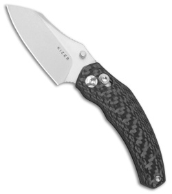 Kizer Mini Bulldog Knife Purple Aluminum Black PVD