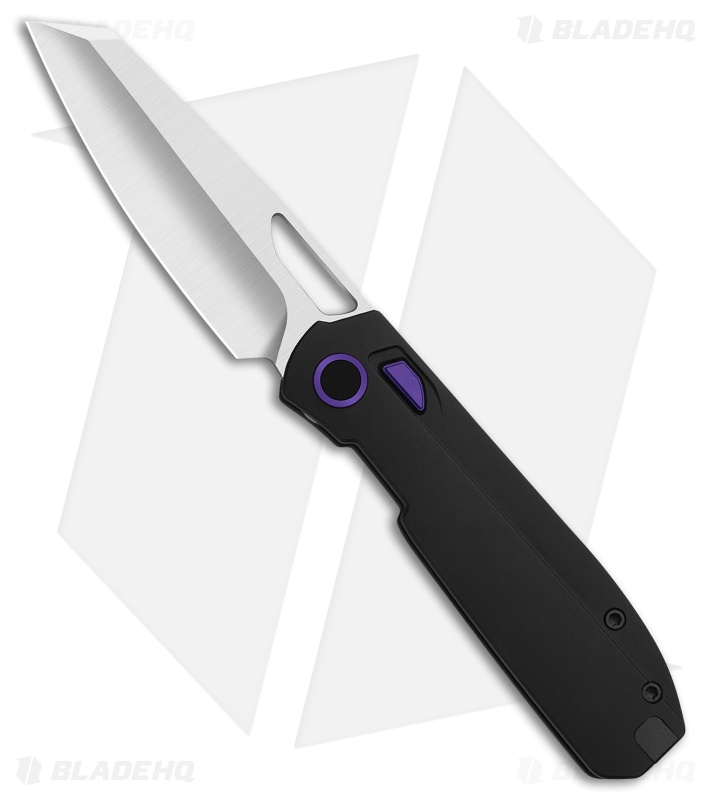 Kizer Cutlery Mash Button Liner Lock Black Aluminum (3.2" Satin)