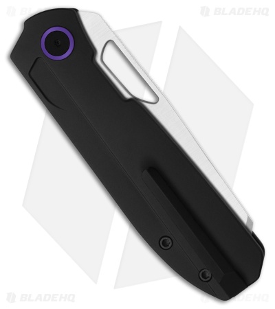 Kizer Cutlery Mash Button Liner Lock Black Aluminum (3.2" Satin)